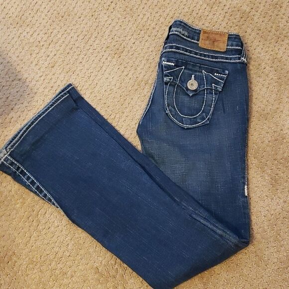 True religion Joe big t fit and flare Jeans size 26 - Picture 3 of 10
